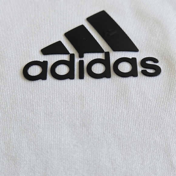 Adidas Men's White Hoodie Long Sleeve - Picture 4 of 6